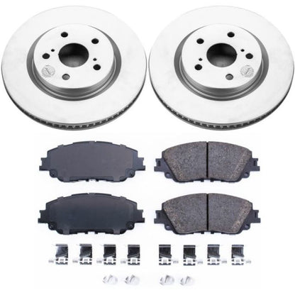 PowerStop Power Stop 2019 Toyota Avalon Front Z17 Evolution Geomet Coated Brake Kit