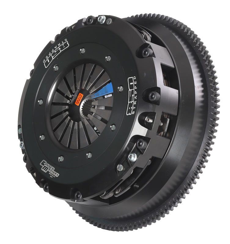 Clutch Masters 03-06 Nissan 350Z 3.5L FX850 Strapped Twin Disc Clutch Kit w/Aluminum Flywheel