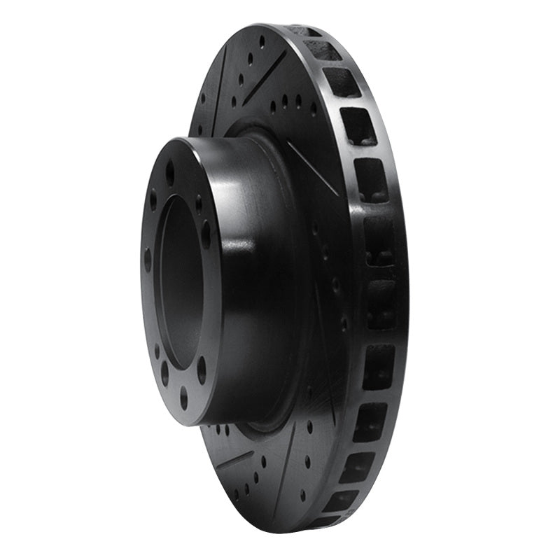 R1 Concepts R1 86-91 Porsche 928 Right Front Drilled & Slotted Black Brake Rotor