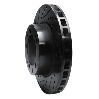 R1 Concepts R1 86-91 Porsche 928 Right Front Drilled & Slotted Black Brake Rotor