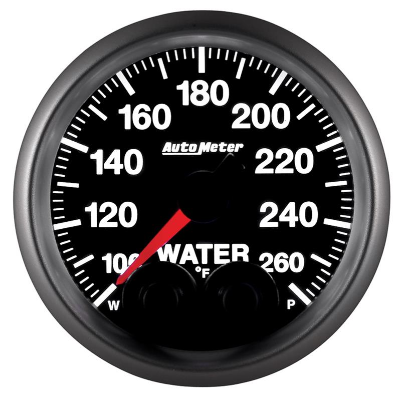 Autometer Elite 52mm 100-260 Degrees F Water Temperature Peak and Warn Gauge w/ Electronic Control