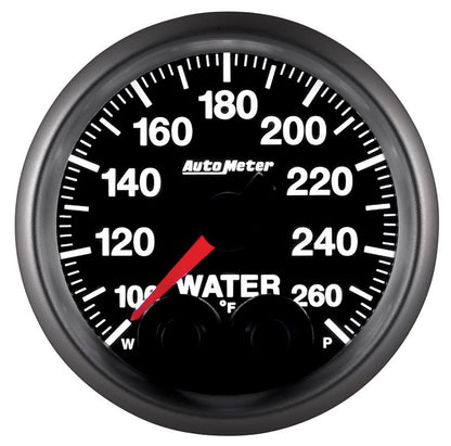Autometer Elite 52mm 100-260 Degrees F Water Temperature Peak and Warn Gauge w/ Electronic Control
