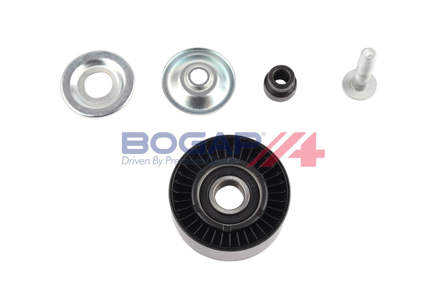 BOGAP B1320108 Deflection/Guide Pulley, V-Ribbed Belt