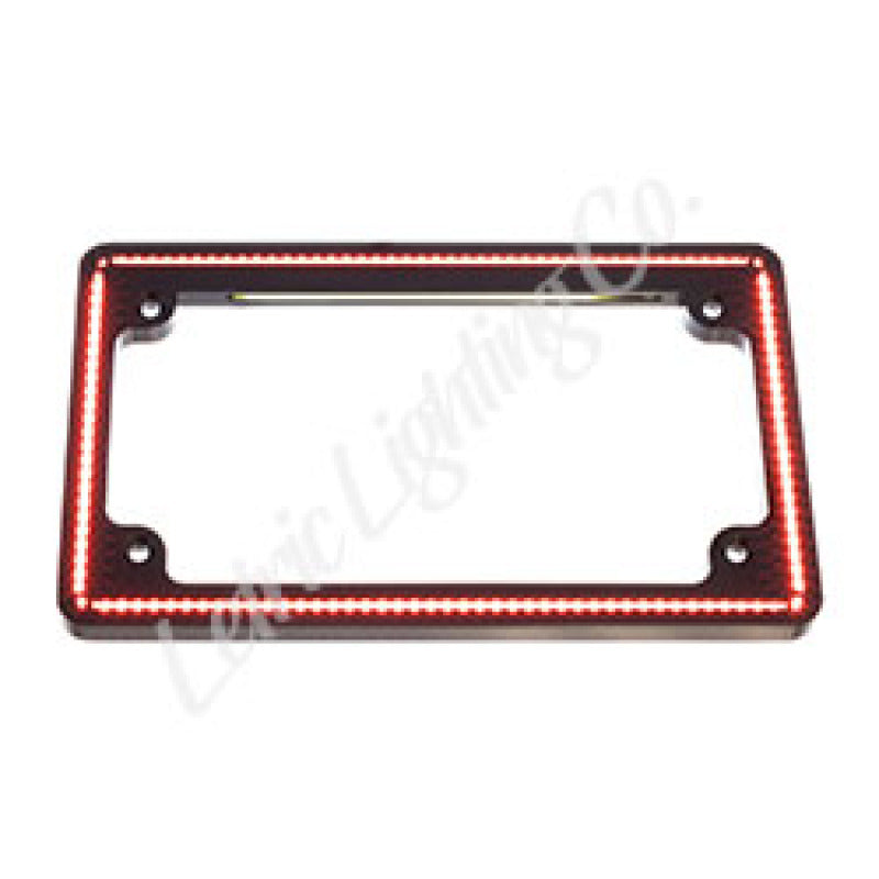 Letric Lighting 09-13 Road King  Perfect Plate Light License Plate Frame Black