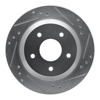 R1 Concepts R1 85-92 Chevrolet Camaro Rear Right Drilled & Slotted Silver Brake Rotor