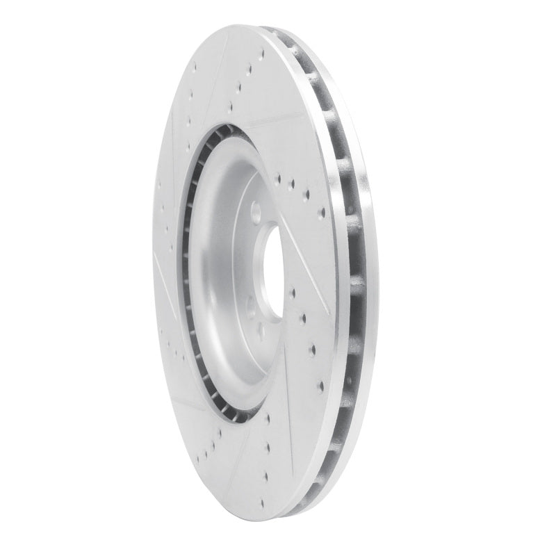 R1 Concepts R1 13-13 Mini Cooper (Excl Clubman) Front Right Drilled & Slotted Silver Brake Rotor