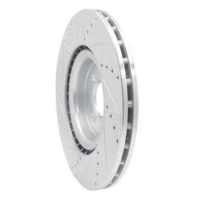 R1 Concepts R1 13-13 Mini Cooper (Excl Clubman) Front Right Drilled & Slotted Silver Brake Rotor
