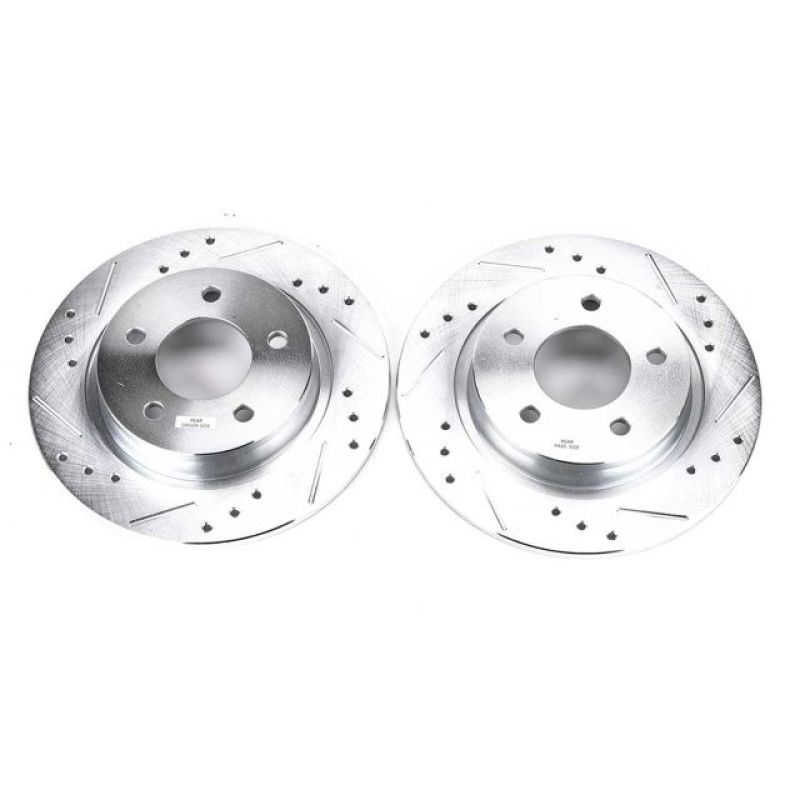 PowerStop Power Stop 04-13 Mazda 3 Rear Evolution Drilled & Slotted Rotors - Pair
