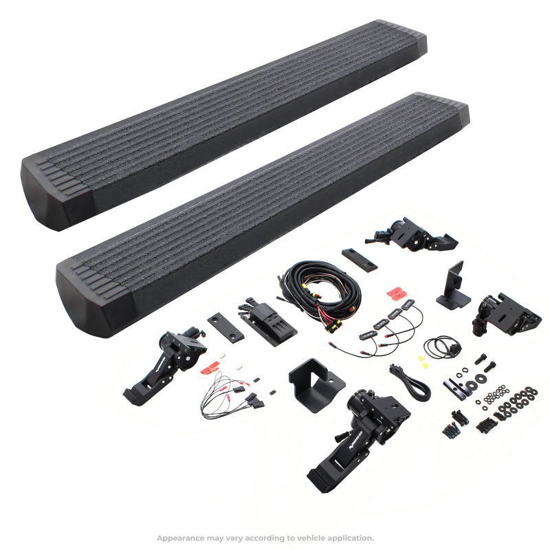 Go Rhino RealTruck 18-24 Jeep Wrangler 2dr VoltStep Electric Running Board Kit (No Drill) - Bedliner Coating