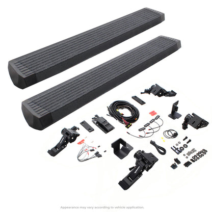 Go Rhino RealTruck 07-17 Jeep Wrangler 4dr VoltStep Electric Running Board Kit (Cut Req.) - Bedliner Coating