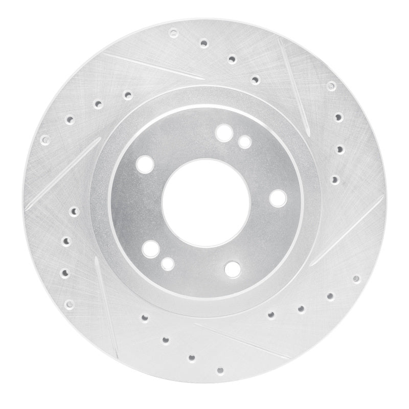 R1 Concepts R1 91-93 Dodge STEALTH Front Right Drilled & Slotted Silver Brake Rotor