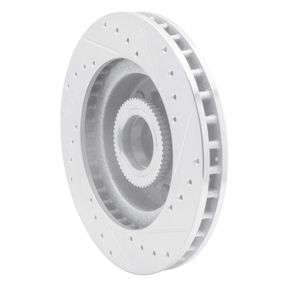 R1 Concepts R1 83-92 Chevrolet G20 Front Left Drilled & Slotted Silver Brake Rotor