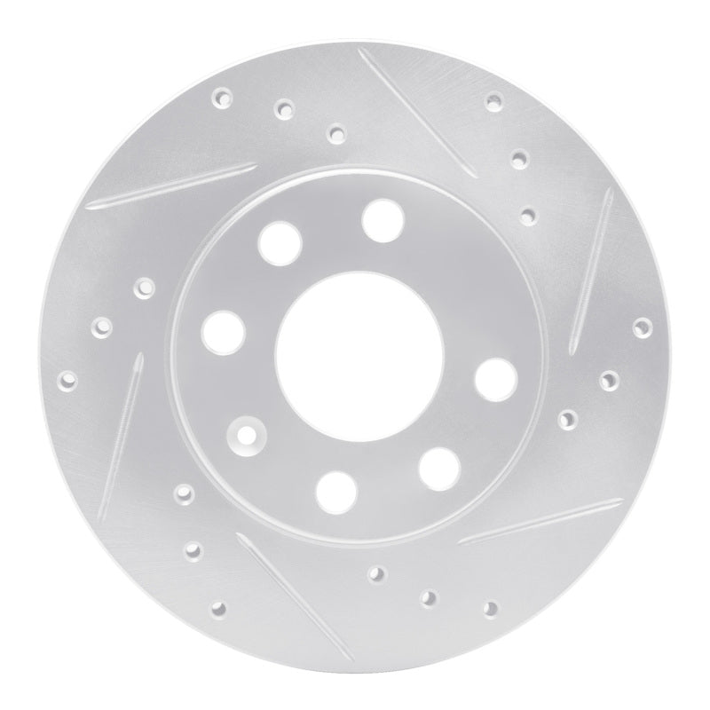 R1 Concepts R1 88-20 Chevrolet CHEVY (Mexico) Front Right Drilled & Slotted Silver Brake Rotor