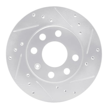 R1 Concepts R1 88-20 Chevrolet CHEVY (Mexico) Front Right Drilled & Slotted Silver Brake Rotor