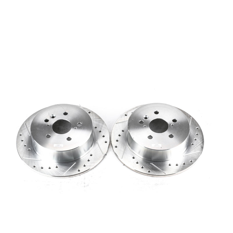 PowerStop Power Stop 08-13 Toyota Highlander Rear Evolution Drilled & Slotted Rotors - Pair