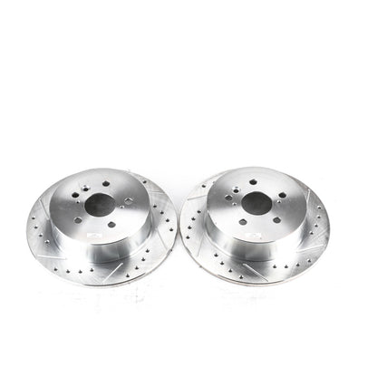 PowerStop Power Stop 08-13 Toyota Highlander Rear Evolution Drilled & Slotted Rotors - Pair