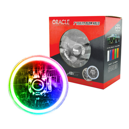 ORACLE Lighting Oracle Pre-Installed Lights 7 IN. Sealed Beam - ColorSHIFT Halo