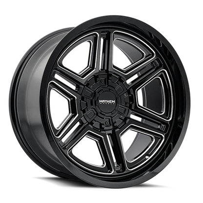 Mayhem 8117 Hermosa 20x10 / 8x165.1 BP / -25mm Offset / 130.8mm Hub Black/Milled Wheel