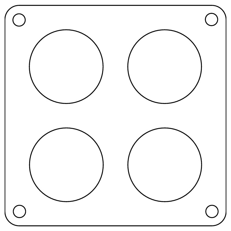 Cometic Gasket Cometic Holley 4500 Dominator .047in Fiber Carburetor Gasket - 1.75in Holes - 4-Hole