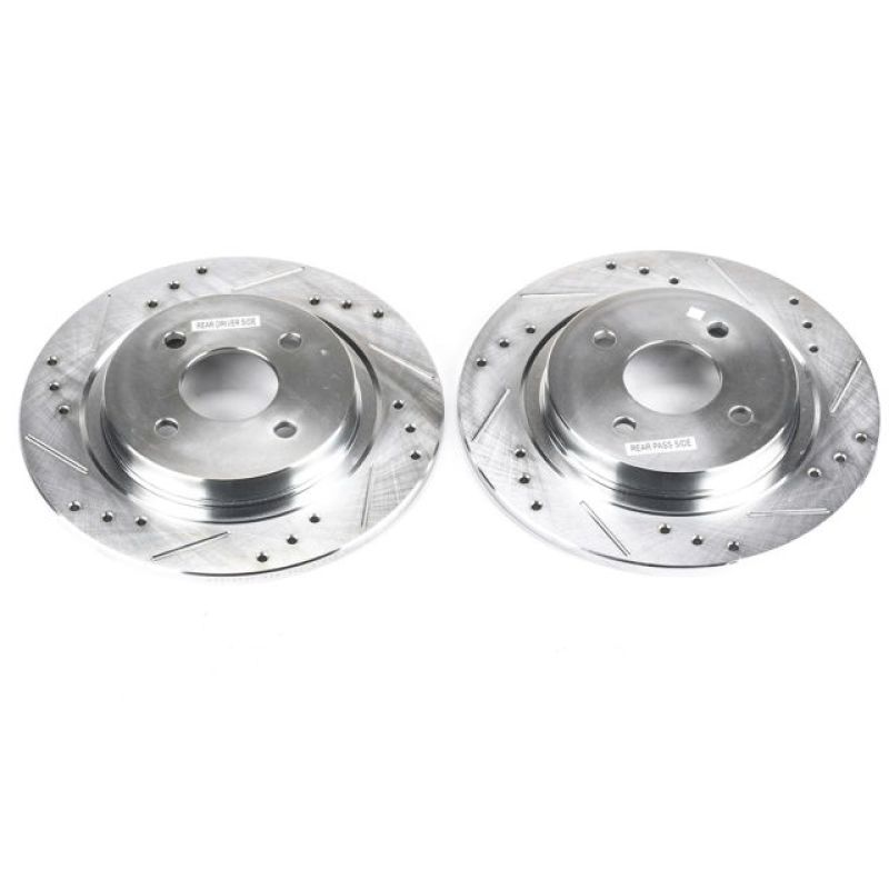 PowerStop Power Stop 02-04 Ford Focus Rear Evolution Drilled & Slotted Rotors - Pair