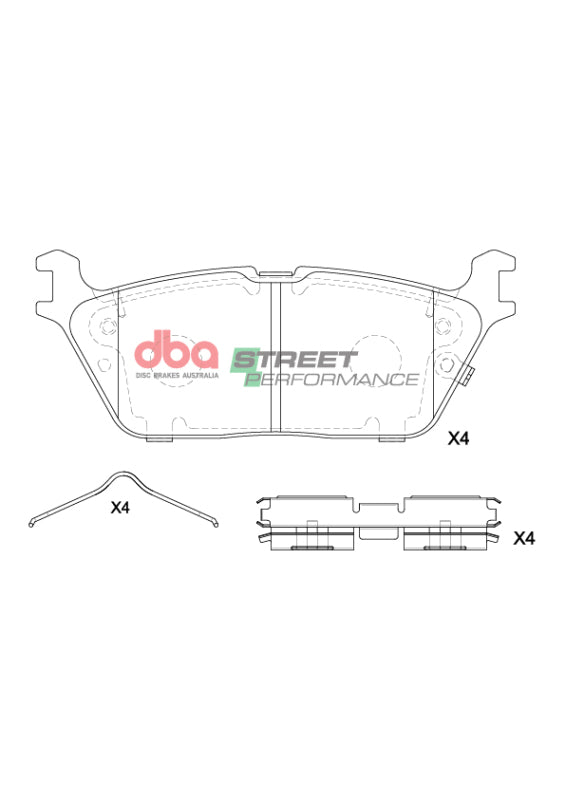 DBA 19-22 Ram 1500 (New Body Style) SP Performance Rear Brake Pads