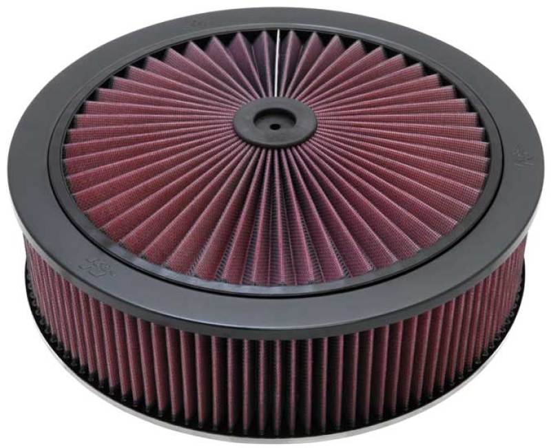 K&N Engineering K&N X-Stream Top Filter Black 14 inch OD 5.125 inch Neck Flange 5.875 inch H