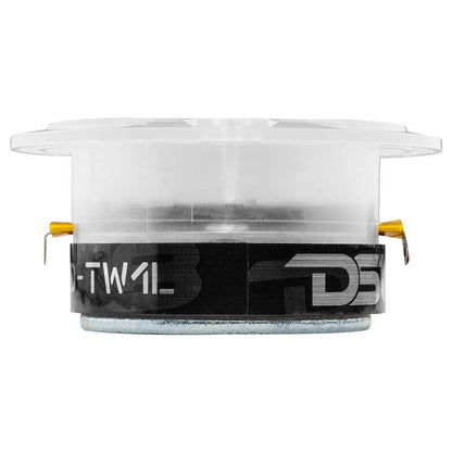 DS18 3.8in Super Bullet Tweeter 120 Watts RMS 1in Aluminum Vc 4 ohm RGB LED Lights- Pair