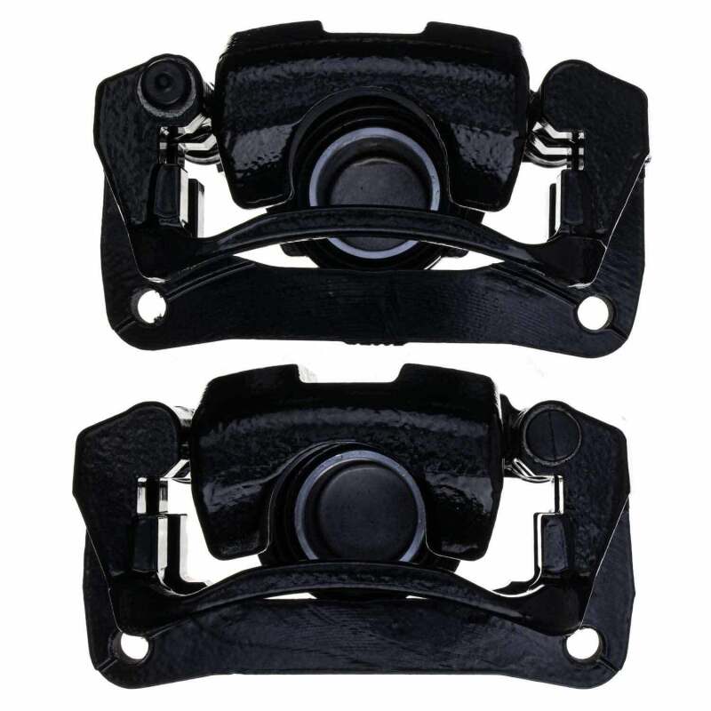 PowerStop Power Stop 08-15 Toyota Sequoia Rear Black Caliper - Pair w/Bracket