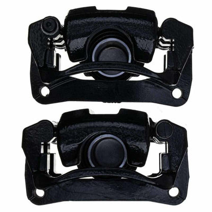 PowerStop Power Stop 08-15 Toyota Sequoia Rear Black Caliper - Pair w/Bracket