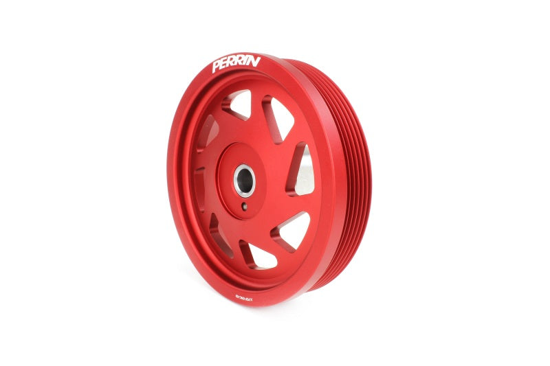 Perrin Performance PERRIN 19-21 Subaru WRX / 16-18 Forester / 15-19 Legacy Lightweight Crank Pulley - Red