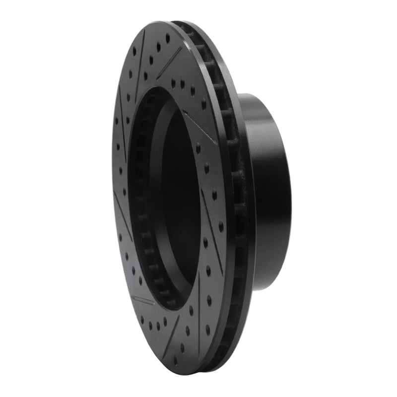 R1 Concepts R1 80-89 American Motors Eagle Front Right Drilled & Slotted Black Brake Rotor