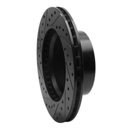 R1 Concepts R1 80-89 American Motors Eagle Front Right Drilled & Slotted Black Brake Rotor