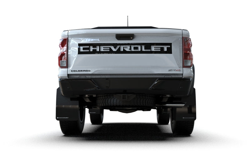 Rally Armor 23-26 Chevy Colorado ZR2 & Z71 Black Mud Flap - White Logo