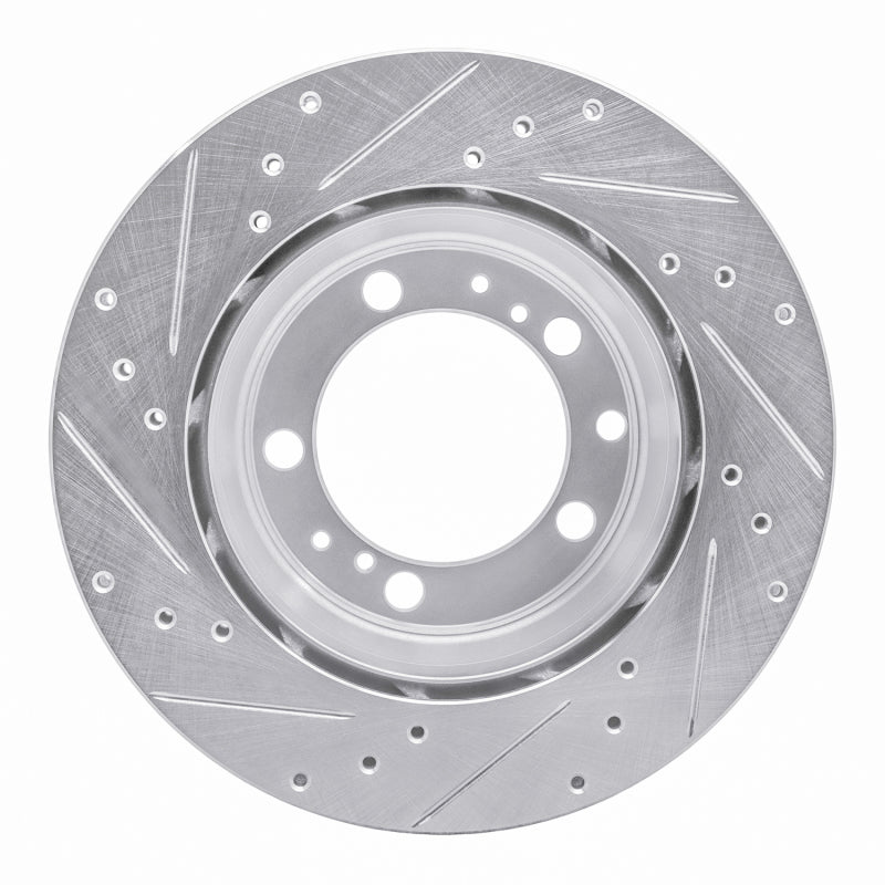 R1 Concepts R1 91-97 Porsche 911 Right Rear Drilled & Slotted Silver Brake Rotor