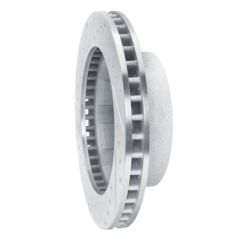 R1 Concepts R1 76-79 Ford F-250 4WD (Excl Super Duty) Front Right Drilled & Slotted Silver Brake Rotor