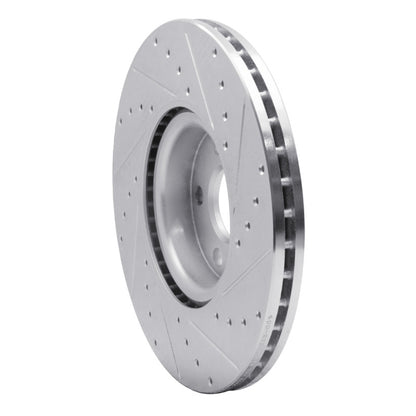 R1 Concepts R1 16-17 Volvo XC60 Front Left Drilled & Slotted Silver Brake Rotor