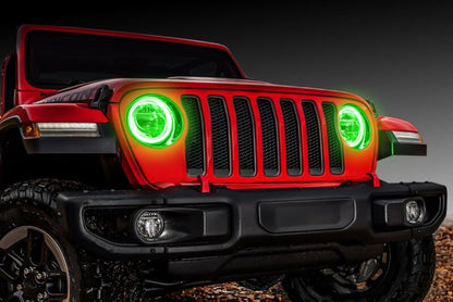ORACLE Lighting Oracle Jeep Wrangler JL/Gladiator JT LED Surface Mount Headlight Halo Kit ColorSHIFT 2