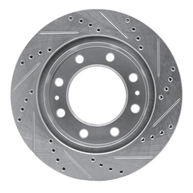 R1 Concepts R1 75-80 Ford F-250 2WD (Excl Super Duty) Front Left Drilled & Slotted Silver Brake Rotor