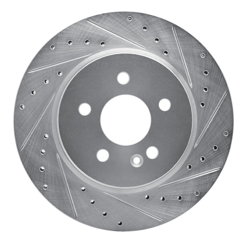 R1 Concepts R1 98-05 Mercedes-Benz ML430 Front Right Drilled & Slotted Silver Brake Rotor