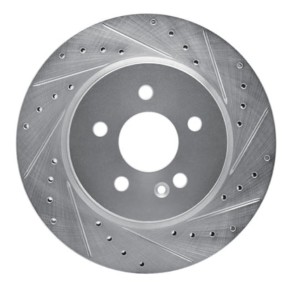 R1 Concepts R1 98-05 Mercedes-Benz ML430 Front Right Drilled & Slotted Silver Brake Rotor