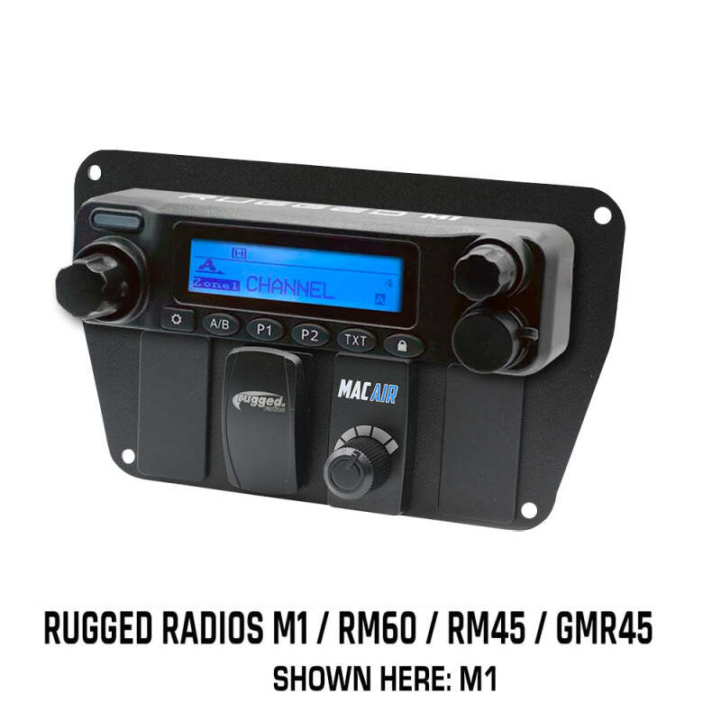 Rugged Radios Multi Mount Insert/Standalone Mount for M1 - GMR45 - RM60 - RM45 w/ Rocker Switches