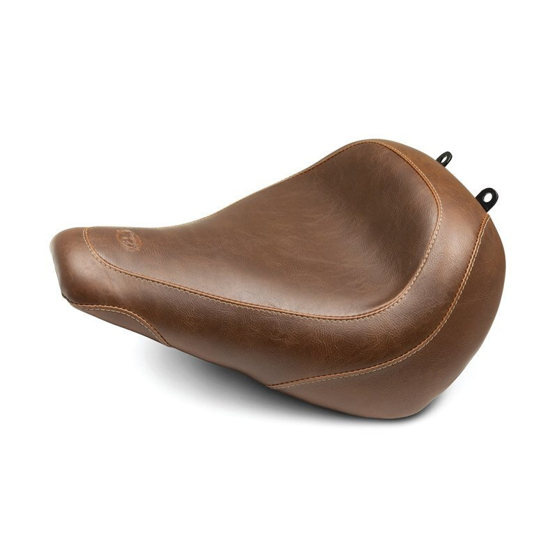 Mustang Motorcycle Mustang 18-21 Harley Fat Boy Wide Tripper Solo Seat - Brown