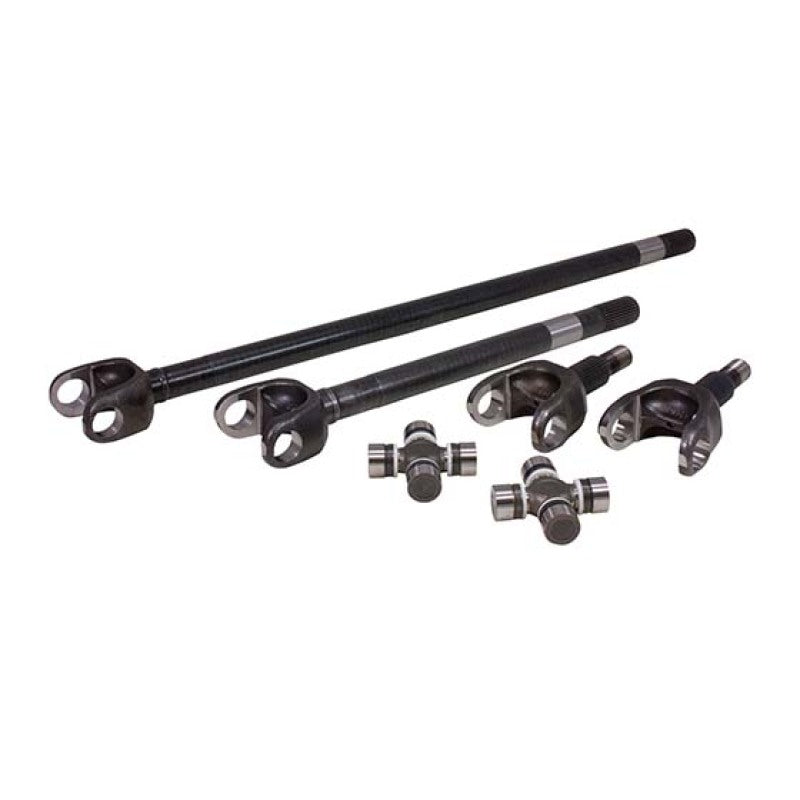 Yukon Gear & Axle USA Standard 4340 Chrome-Moly Axle Kit For TJ/XJ/YJ/WJ/Zj Front / Dana 30 / 27 Spline w/Super Joints