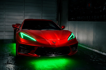 ORACLE Lighting Oracle 20-21 Chevy Corvette C8 RGB+A Headlight DRL Upgrade Kit - ColorSHIFT - RF