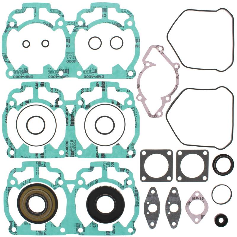 Vertex Pistons Vertex Gaskets 1999 Ski-Doo MX Z X 440 LC Complete Gasket Kit w/ Oil Seals