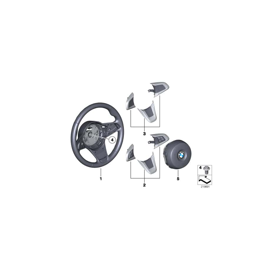 Genuine BMW 32306792904 E89 Sport Steering Wheel Rim (Inc. Z4)