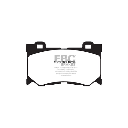 EBC DP51823NDX Infiniti Nissan Bluestuff NDX Front Brake Pads  - Akebono Caliper 2 | ML Performance UK Car Parts