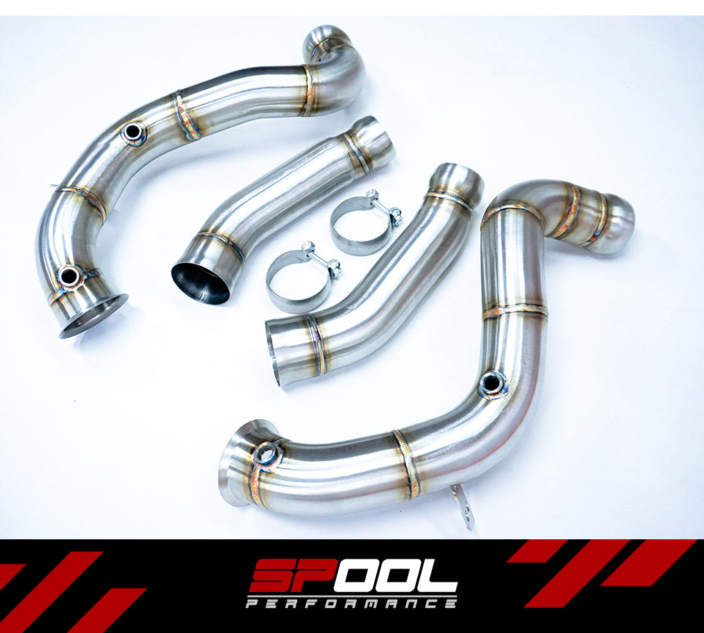 Spool Performance AMG M177 C63 Downpipes [Upgraded Race Downpipes]