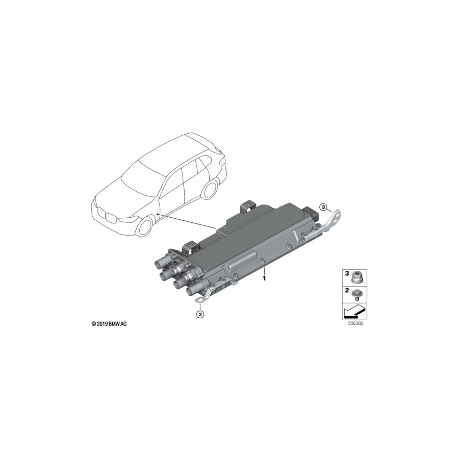 Genuine BMW 61449485032 G20 G05 Control Unit, Kle Convenience Charging (Inc. 330e & X5 45eX)