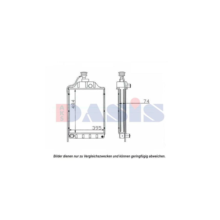 AKS Dasis 440639N Engine Radiator